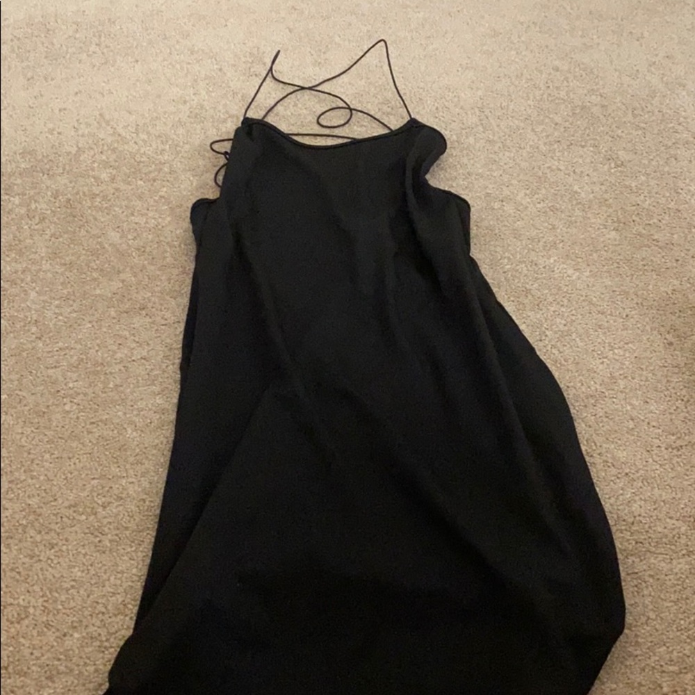 Black tight dress